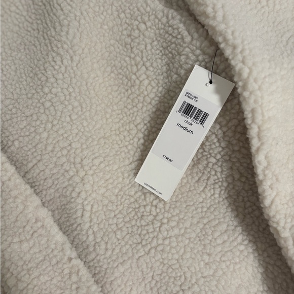 Calvin Klein Cream Fleece Jacket - Picture 4 of 6